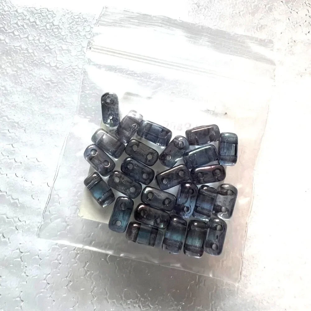 Red Panda Beads Beading Jewelry Making Lot Blue Silver